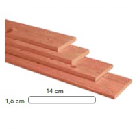 Douglas geschaafde plank 1.6 geimpregneerd 300cm